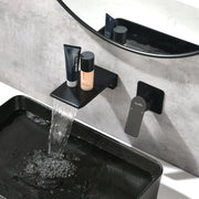 SHAMANDA Wall Mounted Bathroom Sink Faucet with Single Handle Lavatory Faucet Solid Brass Basin Mixer Tap wall-mounted-waterfall-tub-faucet-matte-black 