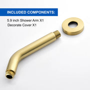 Shower Arm with Flange 6 Inches Wall Mount Replacement Angle Shower Head Arm Wall-Mounted For Fixed Shower Head & Handheld Showerhead shower-arm-with-flange-6-inches-wall-mount-replacement-angle-shower-head-arm-wall-mounted-for-fixed-shower-head-handheld-showerhead 