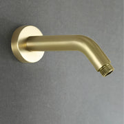 Shower Arm with Flange 6 Inches Wall Mount Replacement Angle Shower Head Arm Wall-Mounted For Fixed Shower Head & Handheld Showerhead shower-arm-with-flange-6-inches-wall-mount-replacement-angle-shower-head-arm-wall-mounted-for-fixed-shower-head-handheld-showerhead Brushed Gold / Stainless Steel SUS304