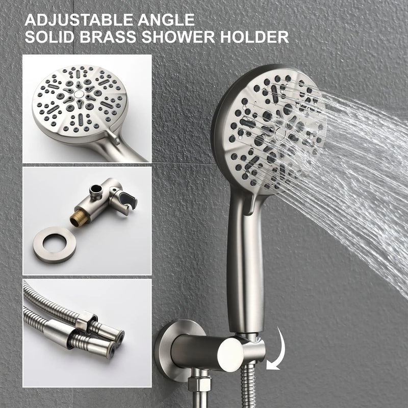 Shower Faucet Set with Tub Spout Luxury Tub Shower Faucet Combo Set with 9 inches Shower Head and Handheld Shower Bathroom Shower Valve Trim Kit Shower Fixture shower-faucet-set-with-tub-spout-luxury-tub-shower-faucet-combo-set-with-9-inches-shower-head-and-handheld-shower-bathroom-shower-valve-trim-kit-shower-fixture 