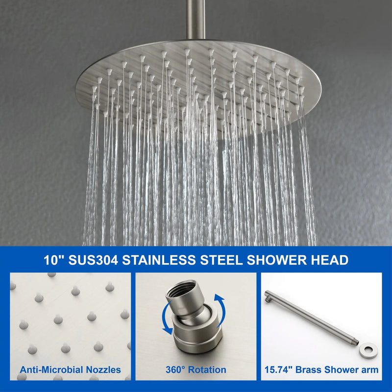 Shower Faucet Set with Tub Spout Rain Shower System Bathroom Shower Set Tub Shower Faucet Combo Set Complete Celling Mounted shower-faucet-set-with-tub-spout-rain-shower-system-bathroom-shower-set-tub-shower-faucet-combo-set-complete-celling-mounted 