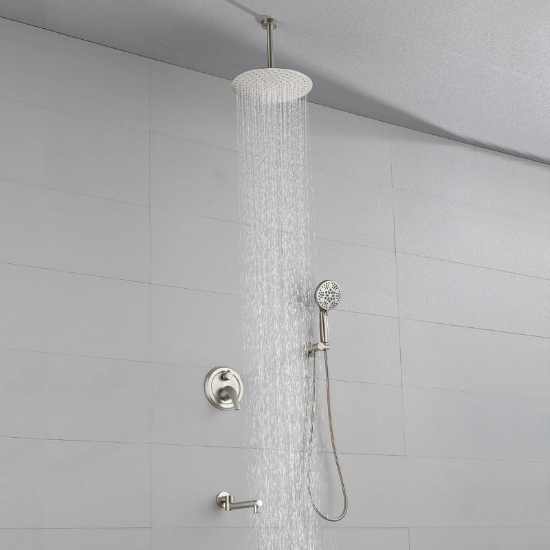 Shower Faucet Set with Tub Spout Rain Shower System Bathroom Shower Set Tub Shower Faucet Combo Set Complete Celling Mounted shower-faucet-set-with-tub-spout-rain-shower-system-bathroom-shower-set-tub-shower-faucet-combo-set-complete-celling-mounted 
