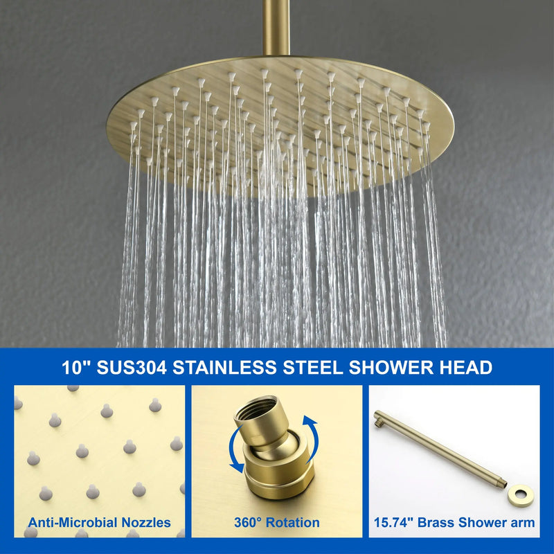 Shower Faucet Set with Tub Spout Rain Shower System Bathroom Shower Set Tub Shower Faucet Combo Set Complete Celling Mounted shower-faucet-set-with-tub-spout-rain-shower-system-bathroom-shower-set-tub-shower-faucet-combo-set-complete-celling-mounted 