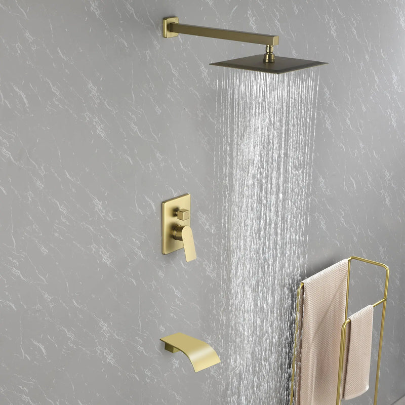 Shower Faucet Set with Tub Spout, Tub and Shower Trim Kit with Rough in Valve, Waterfall Shower Tub Faucet Set Wall Mounted Shower System shower-faucet-set-with-tub-spout-tub-and-shower-trim-kit-with-rough-in-valve-waterfall-shower-tub-faucet-set-wall-mounted-shower-system 