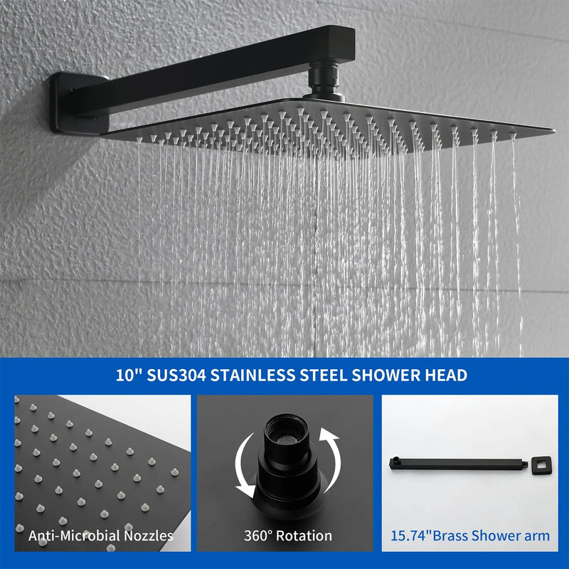 Shower Faucet Set with Tub Spout, Tub and Shower Trim Kit with Rough in Valve, Waterfall Shower Tub Faucet Set Wall Mounted Shower System shower-faucet-set-with-tub-spout-tub-and-shower-trim-kit-with-rough-in-valve-waterfall-shower-tub-faucet-set-wall-mounted-shower-system 