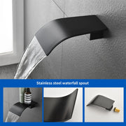 Shower Faucet Set with Tub Spout, Tub and Shower Trim Kit with Rough in Valve, Waterfall Shower Tub Faucet Set Wall Mounted Shower System shower-faucet-set-with-tub-spout-tub-and-shower-trim-kit-with-rough-in-valve-waterfall-shower-tub-faucet-set-wall-mounted-shower-system 