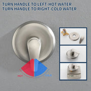 Shower Faucets Sets Complete with Tub Spout & Valve, 7 Modes Dual 2-in-1 High Pressure Rain & Handheld Shower Head System with 3-Way Water Diverter & Shower Trim Kit shamanda-2-in-1-shower-system-matte-black 