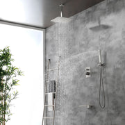 Shower System 12 Inch Rain Shower Head Ceiling Mount with Handheld Spray Luxury High Pressure Shower Combo Set shamanda-12-inch-ceiling-mount-shower-system 