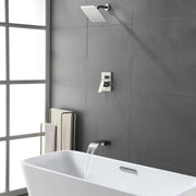 Shower System with Waterfall Tub Spout, Tub and Shower Faucet Trim Kit with Rough in Valve, Shower Tub Faucet Set Wall Mounted shamanda-waterfall-tub-shower-system 