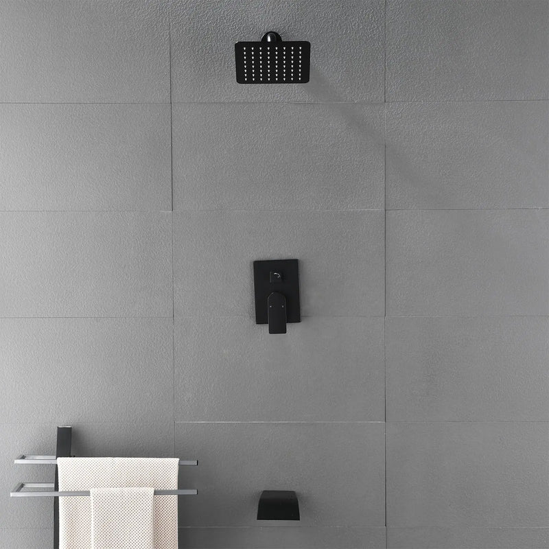 Shower System with Waterfall Tub Spout, Tub and Shower Faucet Trim Kit with Rough in Valve, Shower Tub Faucet Set Wall Mounted shamanda-waterfall-tub-shower-system 