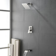 Shower System with Waterfall Tub Spout, Tub and Shower Faucet Trim Kit with Rough in Valve, Shower Tub Faucet Set Wall Mounted shamanda-waterfall-tub-shower-system 