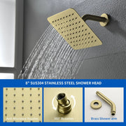 Shower System with Waterfall Tub Spout, Tub and Shower Faucet Trim Kit with Rough in Valve, Shower Tub Faucet Set Wall Mounted shamanda-waterfall-tub-shower-system 