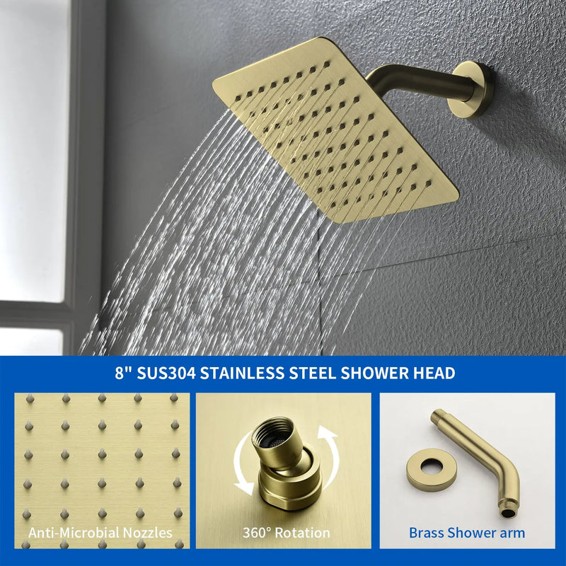 Shower System with Waterfall Tub Spout, Tub and Shower Faucet Trim Kit with Rough in Valve, Shower Tub Faucet Set Wall Mounted shamanda-waterfall-tub-shower-system 