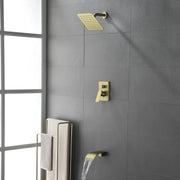 Shower System with Waterfall Tub Spout, Tub and Shower Faucet Trim Kit with Rough in Valve, Shower Tub Faucet Set Wall Mounted shamanda-waterfall-tub-shower-system 