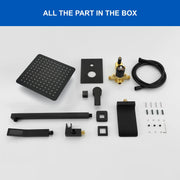 Shower System with Waterfall Tub Spout and Handheld Shower Head, 10" Rain Shower Faucet Sets shower-system-with-waterfall-tub-spout-and-handheld-shower-head-10-rain-shower-faucet-sets-complete-with-shower-round-in-valve-and-trim-wall-mounted-matte-black 