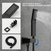 Shower System with Waterfall Tub Spout and Handheld Shower Head, 10" Rain Shower Faucet Sets shower-system-with-waterfall-tub-spout-and-handheld-shower-head-10-rain-shower-faucet-sets-complete-with-shower-round-in-valve-and-trim-wall-mounted-matte-black 