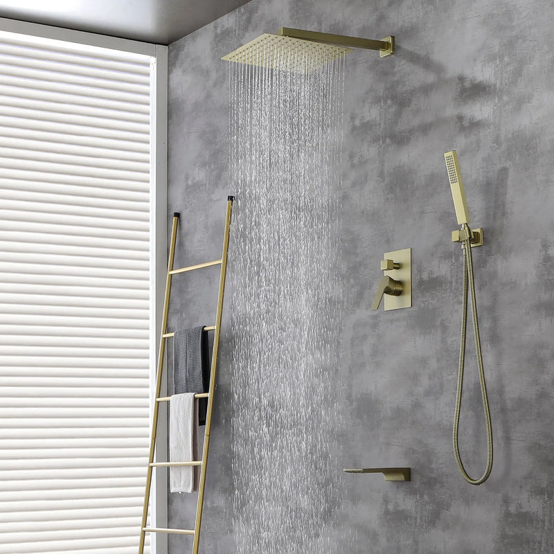 Shower System with Waterfall Tub Spout and Handheld Shower Head, 10" Rain Shower Faucet Sets shower-system-with-waterfall-tub-spout-and-handheld-shower-head-10-rain-shower-faucet-sets-complete-with-shower-round-in-valve-and-trim-wall-mounted-matte-black 