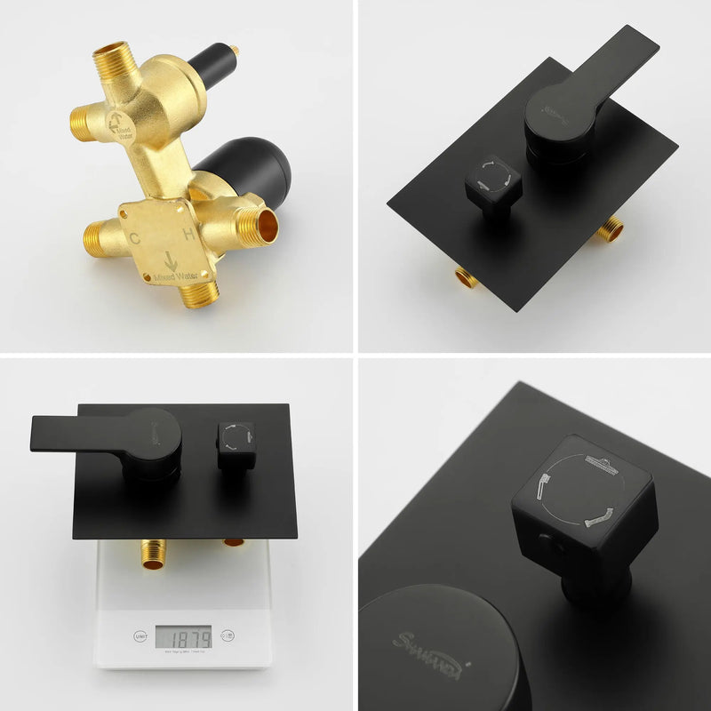 Shower System with Waterfall Tub Spout and Handheld Shower Head, 10" Rain Shower Faucet Sets shower-system-with-waterfall-tub-spout-and-handheld-shower-head-10-rain-shower-faucet-sets-complete-with-shower-round-in-valve-and-trim-wall-mounted-matte-black 