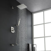 Shower System with Waterfall Tub Spout and Handheld Shower Head, 10" Rain Shower Faucet Sets shower-system-with-waterfall-tub-spout-and-handheld-shower-head-10-rain-shower-faucet-sets-complete-with-shower-round-in-valve-and-trim-wall-mounted-matte-black 