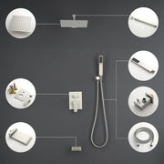 Shower System with Waterfall Tub Spout and Handheld Shower Head, 10" Rain Shower Faucet Sets shower-system-with-waterfall-tub-spout-and-handheld-shower-head-10-rain-shower-faucet-sets-complete-with-shower-round-in-valve-and-trim-wall-mounted-matte-black 