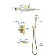 Shower System with Waterfall Tub Spout and Handheld Shower Head, 10" Rain Shower Faucet Sets shower-system-with-waterfall-tub-spout-and-handheld-shower-head-10-rain-shower-faucet-sets-complete-with-shower-round-in-valve-and-trim-wall-mounted-matte-black 
