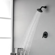 Single Function Pressure Balancing Shower System with 6 Inch 6-Spray ABS Shower Head in Matte Black pressure-balancing-shower-system-with-single-spray 