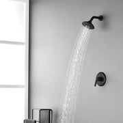 Single Function Pressure Balancing Shower System with 6 Inch 6-Spray ABS Shower Head in Matte Black pressure-balancing-shower-system-with-single-spray 