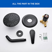Single Function Pressure Balancing Shower System with 6 Inch 6-Spray ABS Shower Head in Matte Black pressure-balancing-shower-system-with-single-spray 