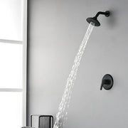 Single Function Pressure Balancing Shower System with 6 Inch 6-Spray ABS Shower Head in Matte Black pressure-balancing-shower-system-with-single-spray 