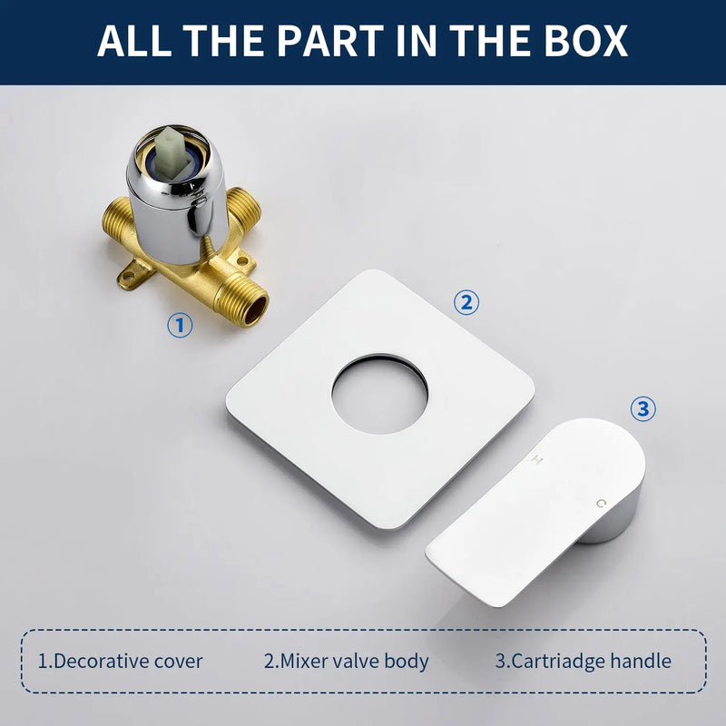 Single Function Square Shower Valve Faucet Diverter Control Single Handle Hot and Cold Water Mixer Shower Valve single-function-square-shower-valve-faucet-diverter-control-single-handle-hot-and-cold-water-mixer-shower-valve 