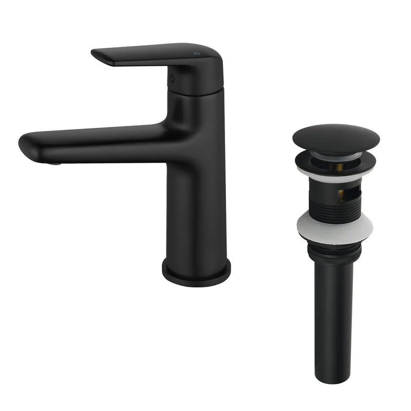 Single Handle Bathroom Sink Faucet Deck Mount One Hole Vanity Faucet with Pop-Up Drain - Matte Black, Chrome, Brushed Nickel, Brushed Gold single-handle-bathroom-sink-faucet-deck-mount-one-hole-vanity-faucet-with-pop-up-drain-matte-black-chrome-brushed-nickel-brushed-gold 