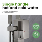 Single Handle Floor Mounted Free Standing Bathtub Faucet Tub Filler Faucet with Handshower single-handle-floor-mounted-free-standing-bathtub-faucet-tub-filler-faucet-with-handshower 