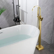 Single Handle Floor Mounted Free Standing Bathtub Faucet Tub Filler Faucet with Handshower single-handle-floor-mounted-free-standing-bathtub-faucet-tub-filler-faucet-with-handshower 