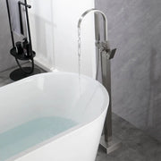 Single Handle Floor Mounted Free Standing Bathtub Faucet Tub Filler Faucet with Handshower single-handle-floor-mounted-free-standing-bathtub-faucet-tub-filler-faucet-with-handshower 