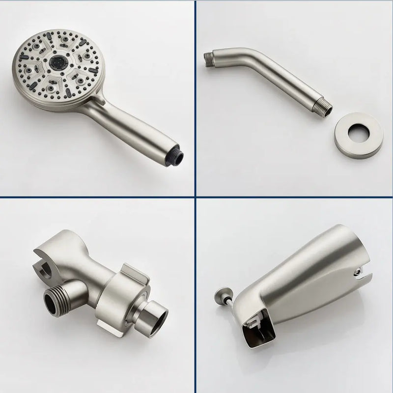 Single Handle High-Pressure Round 10-Mode Hand Shower and Tub Spout System with Valve single-handle-high-pressure-round-10-mode-hand-shower-and-tub-spout-system-with-valve 