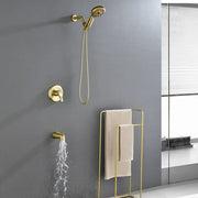 Single Handle High-Pressure Round 10-Mode Hand Shower and Tub Spout System with Valve single-handle-high-pressure-round-10-mode-hand-shower-and-tub-spout-system-with-valve 