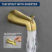 Single Handle High-Pressure Round 10-Mode Hand Shower and Tub Spout System with Valve single-handle-high-pressure-round-10-mode-hand-shower-and-tub-spout-system-with-valve 