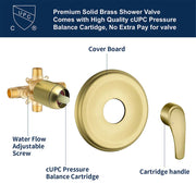Single Handle High-Pressure Round 10-Mode Hand Shower and Tub Spout System with Valve single-handle-high-pressure-round-10-mode-hand-shower-and-tub-spout-system-with-valve 