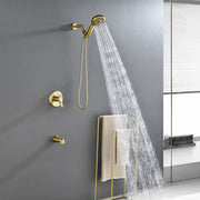 Single Handle High-Pressure Round 10-Mode Hand Shower and Tub Spout System with Valve single-handle-high-pressure-round-10-mode-hand-shower-and-tub-spout-system-with-valve 