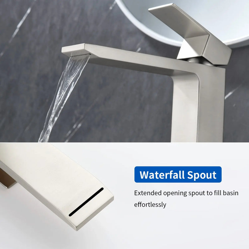 Single Handle High Basin Faucet SS304 Hot Cold Water Mixer Bathroom Vessel Sink Faucet with Pop-Up Waste single-handle-ss304-hot-cold-water-mixer-high-basin-faucet-with-pop-up-waste 