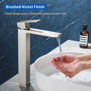 Single Handle High Basin Faucet SS304 Hot Cold Water Mixer Bathroom Vessel Sink Faucet with Pop-Up Waste single-handle-ss304-hot-cold-water-mixer-high-basin-faucet-with-pop-up-waste 