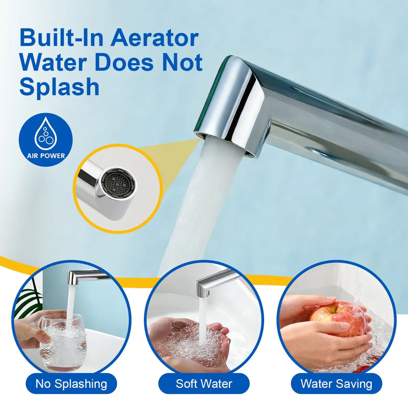 Single Handle Tall Bathroom Faucet for Vessel Sink with Aerator Brass Face Basin Faucet with Drain Assembly single-handle-tall-bathroom-faucet-for-vessel-sink-with-aerator 