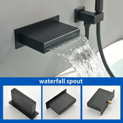 Single Handle Wall Mount Bathtub Faucet with 3 Modes Shower Head & Waterfall Spout single-handle-wall-mount-bathtub-faucet-with-3-mode-shower-head-waterfall-spout 