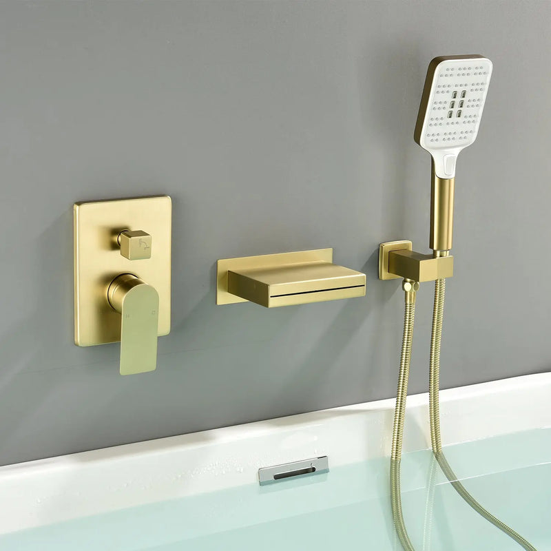Single Handle Wall Mount Bathtub Faucet with 3 Modes Shower Head & Waterfall Spout single-handle-wall-mount-bathtub-faucet-with-3-mode-shower-head-waterfall-spout 