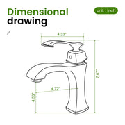 Single Hole Handle Vanity Faucet for RV Lavatory Vessel single-hole-sink-faucet-single-handle-bathroom-faucet 