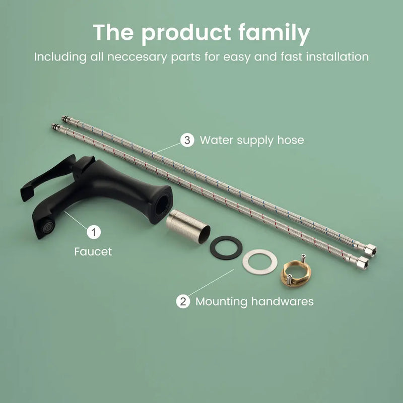 Single Hole Handle Vanity Faucet for RV Lavatory Vessel single-hole-sink-faucet-single-handle-bathroom-faucet 