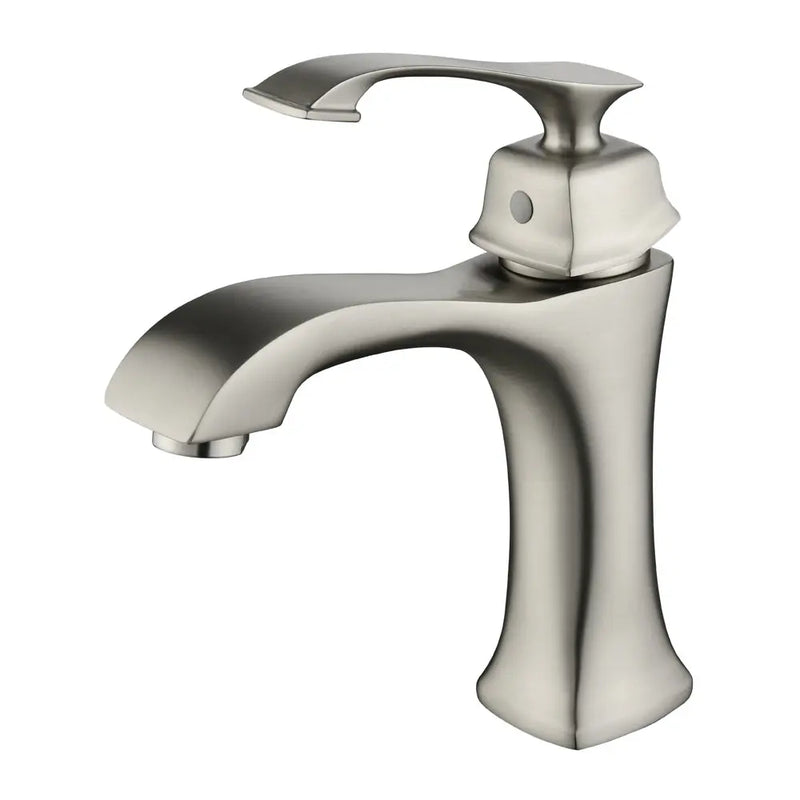 Single Hole Handle Vanity Faucet for RV Lavatory Vessel single-hole-sink-faucet-single-handle-bathroom-faucet Brushed Nickel / Brass / 10.9*8.3*3 inches