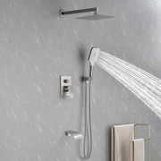 Square 10-inch Rainfall Shower Head Set with 3-Setting Handheld Shower and 4.72-inch Waterfall Spout square-10-inch-rainfall-shower-head-set-with-3-setting-handheld-shower-and-4-72-inch-waterfall-spout 