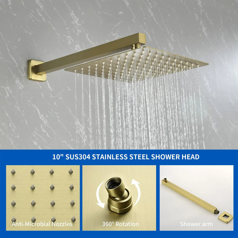 Square 10-inch Rainfall Shower Head Set with 3-Setting Handheld Shower and 4.72-inch Waterfall Spout square-10-inch-rainfall-shower-head-set-with-3-setting-handheld-shower-and-4-72-inch-waterfall-spout 