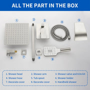 Square 10-inch Rainfall Shower Head Set with 3-Setting Handheld Shower and 4.72-inch Waterfall Spout square-10-inch-rainfall-shower-head-set-with-3-setting-handheld-shower-and-4-72-inch-waterfall-spout 